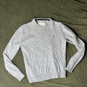 Jack Wills Heather Gray Cable Knit Merino Wool Sweater- Women’s Medium